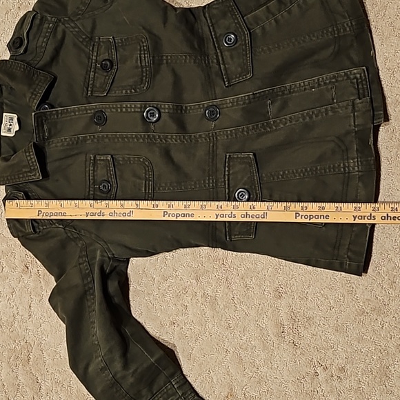 Converse One Star Women Button Military Utility Jacket XS Dark Olive Long Sleeve - Picture 10 of 13